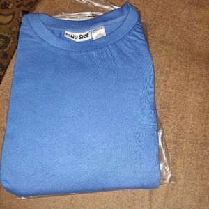 King Size Mens Long Sleeve  Pocket T-Shirt